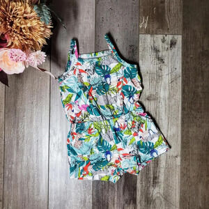 Wonder Nation Tropical Sleeveless Romper Size 12m Baby Toddler Girl